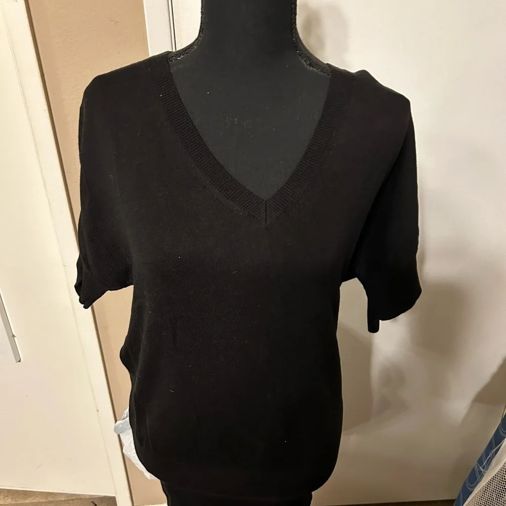 H&M Black Tunic Sweater S